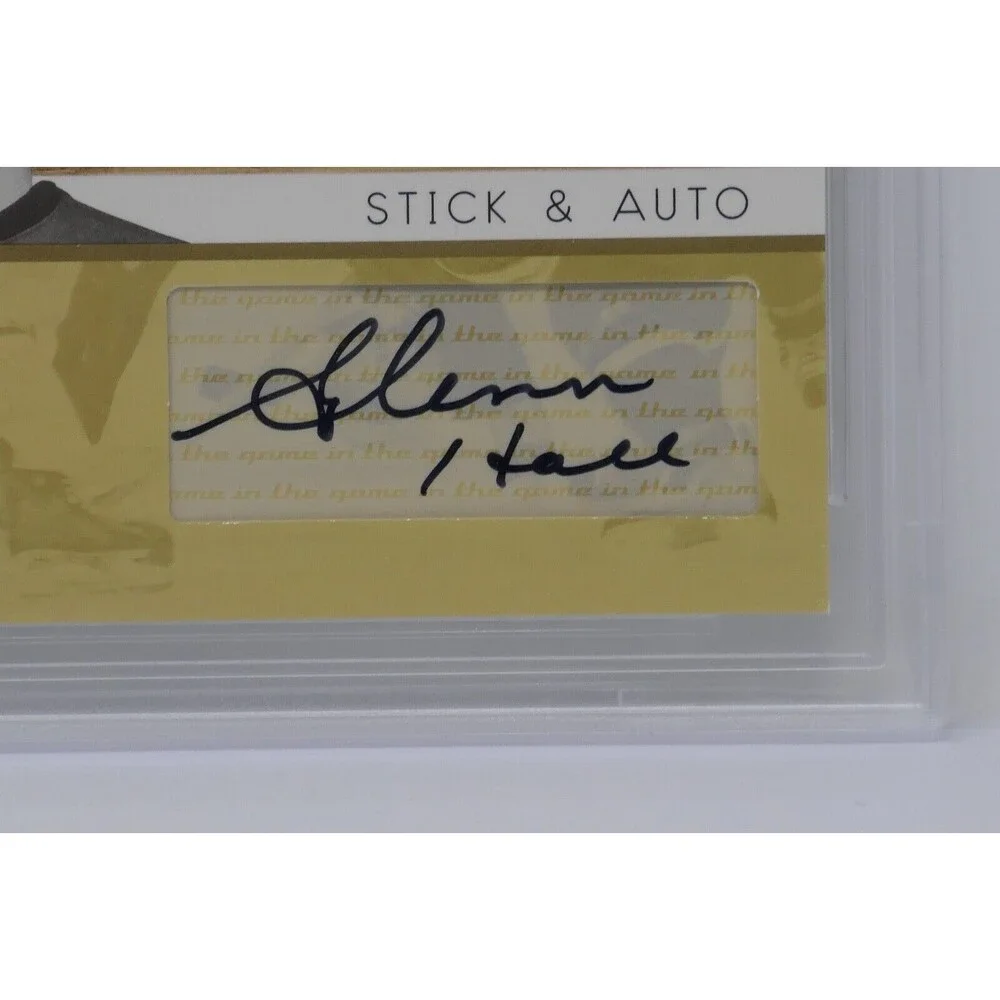 2006-07 In the Game Ultimate Memorabilia 7th Edition Stick/Auto Gold Glenn Hall